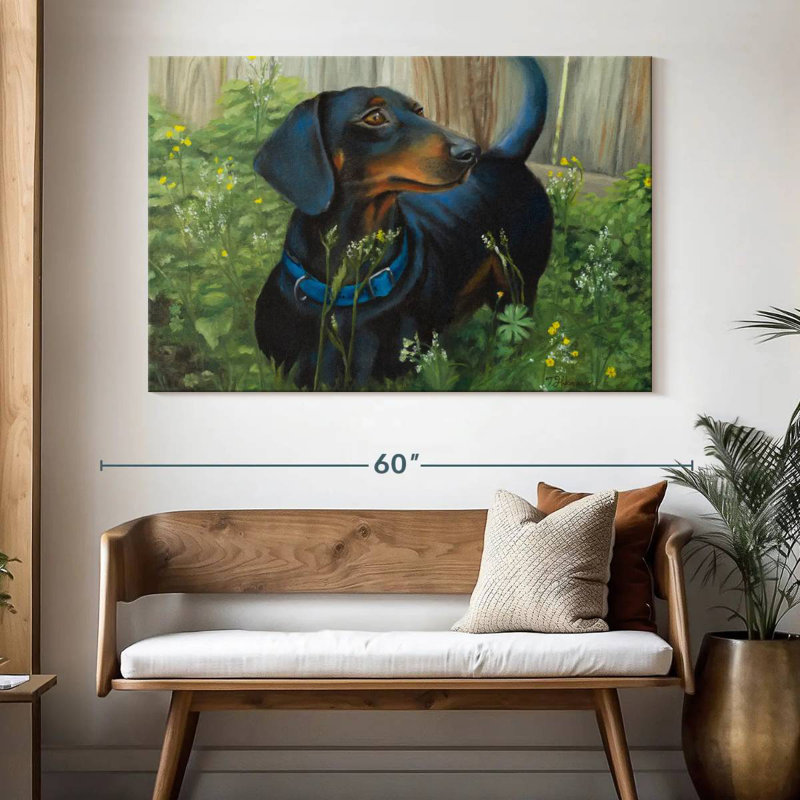 Brampt Dachshund, 34" H x 51" W