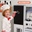 Joyldias Wooden  Kids Play Kitchen Set With Circulating Sink, Pretend Toddler Kitchen Toy With Real Sound And Light