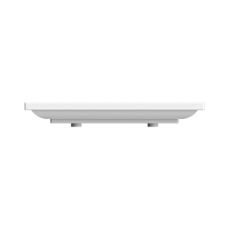 Scarabeo By Nameeks ML 18.5'' Glossy White Ceramic Rectangular Drop-in, Wall Mount Bathroom Sink with Overflow, No Hole