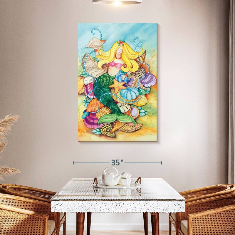 Fancy Mermaid, 48" H x 32" W