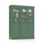 Vaisselier 100% bois massif 48,5 po avec verre givré, portes solides, 2 tiroirs et tablettes réglables-1049034397