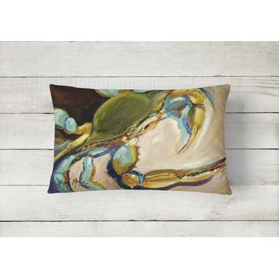Crab Outdoor Throw Pillow