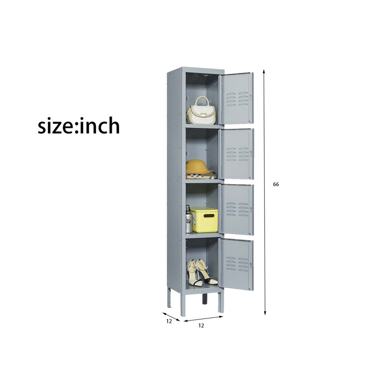 Metal 4 - Tier 12'' Employee Locker