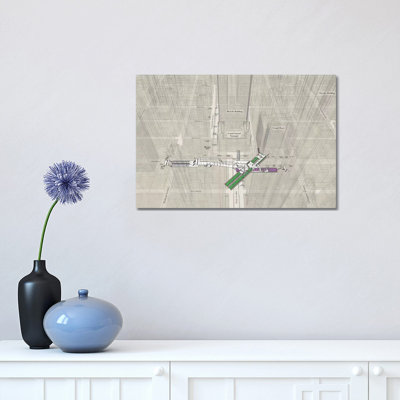 42nd Street Grand Central - Subway 3D X-Ray by Project Subway NYC - Wrapped Canvas Drawing Print -  East Urban Home, 986A99070F814512B6595247A21DB925