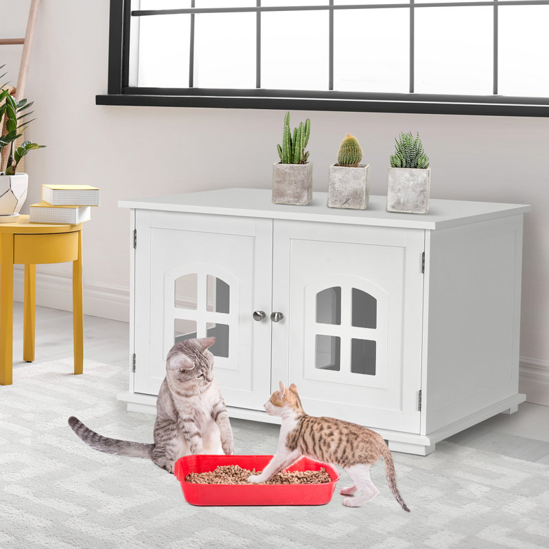 Lurmont Litter Box Enclosure, White
