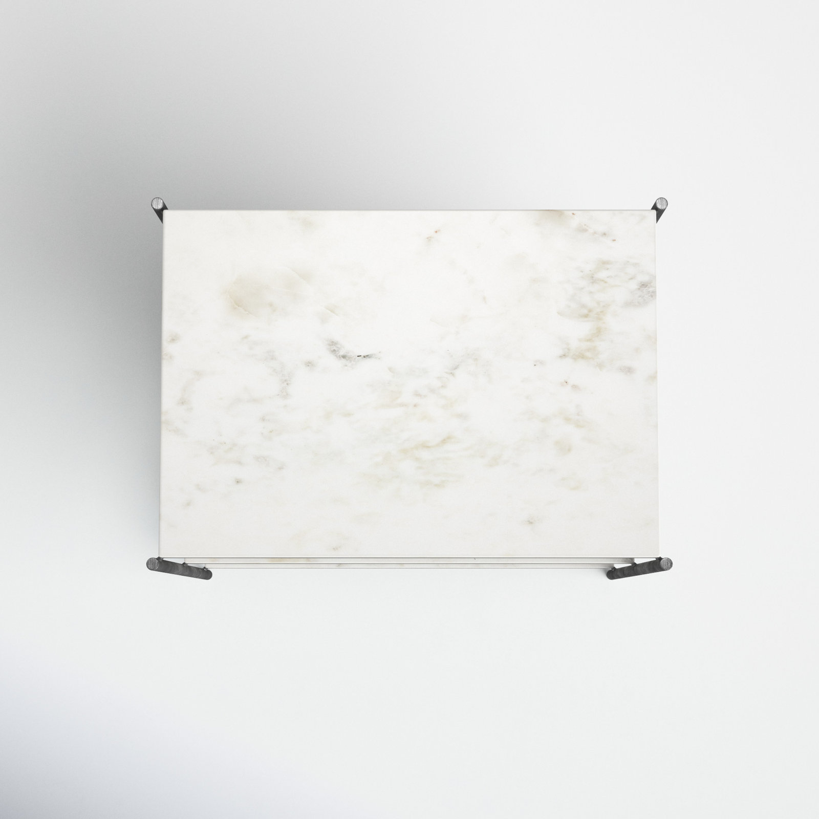 End Table, Hammered Gray/White