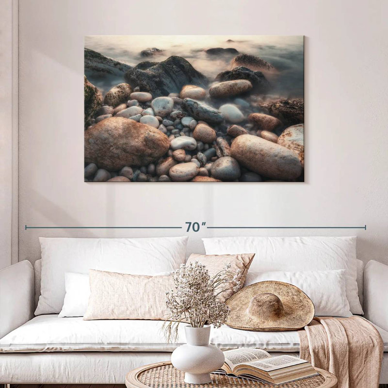 Alvord Beach Pebbles, 30" H x 45" W