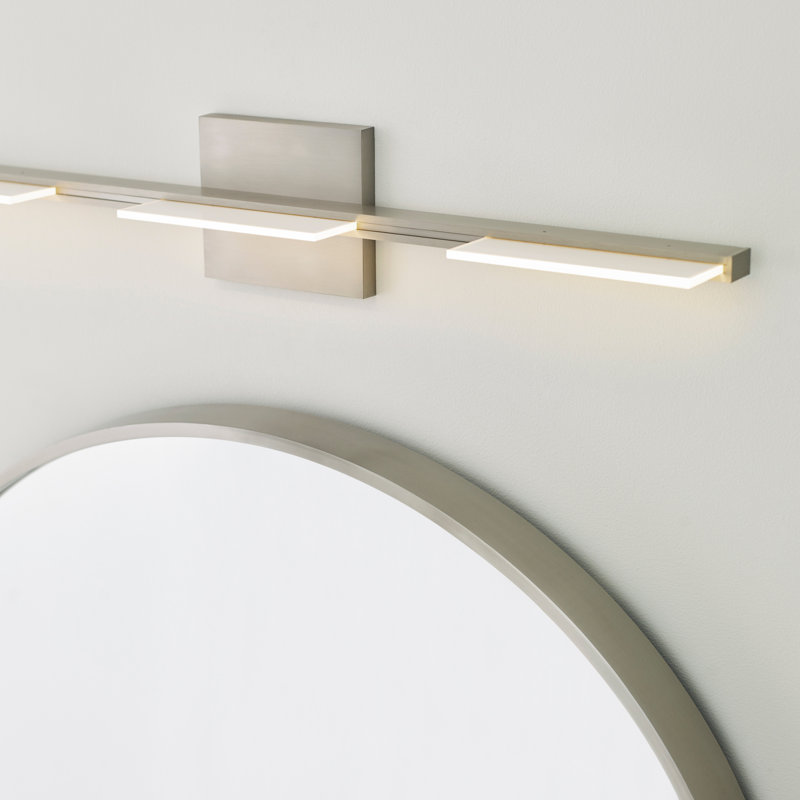 Tris 3 - Light LED Vanity Light, Satin Nikel