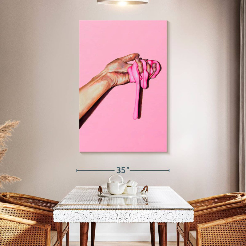 Leisha Pink Substance, 51" H x 34" W
