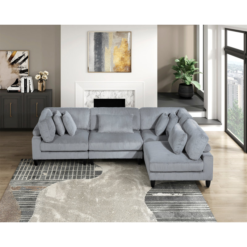 Ensemble de canapé modulaire 4 pièces Living Furniture, Orienté à droite