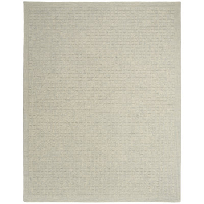 Tapis d'intérieur bleu clair DCLY Pure Grids