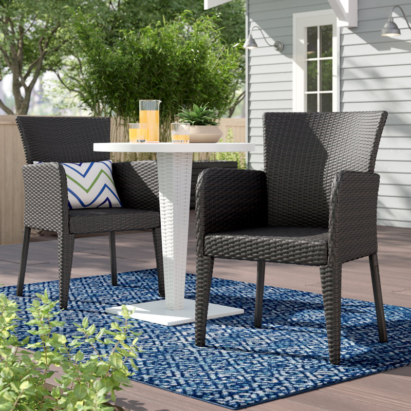 Chaise de patio Woodard, Brun