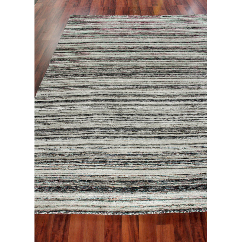 Organica Wool Striped Area Rug, Rectangle 10' x 13'6"