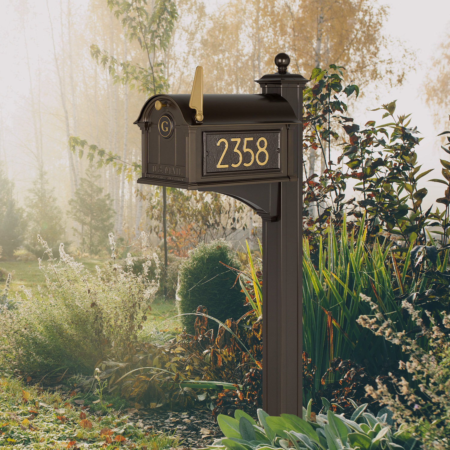 Balmoral Mailbox, Bronze, Yes