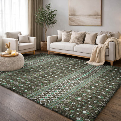 Tapis bohème ADS708 de qualité supérieure lavable à la machine