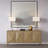 Harlow 29" Tall Table Lamp with Fabric Shade in Clear Glass/Brass/White-1444276982-1444260259