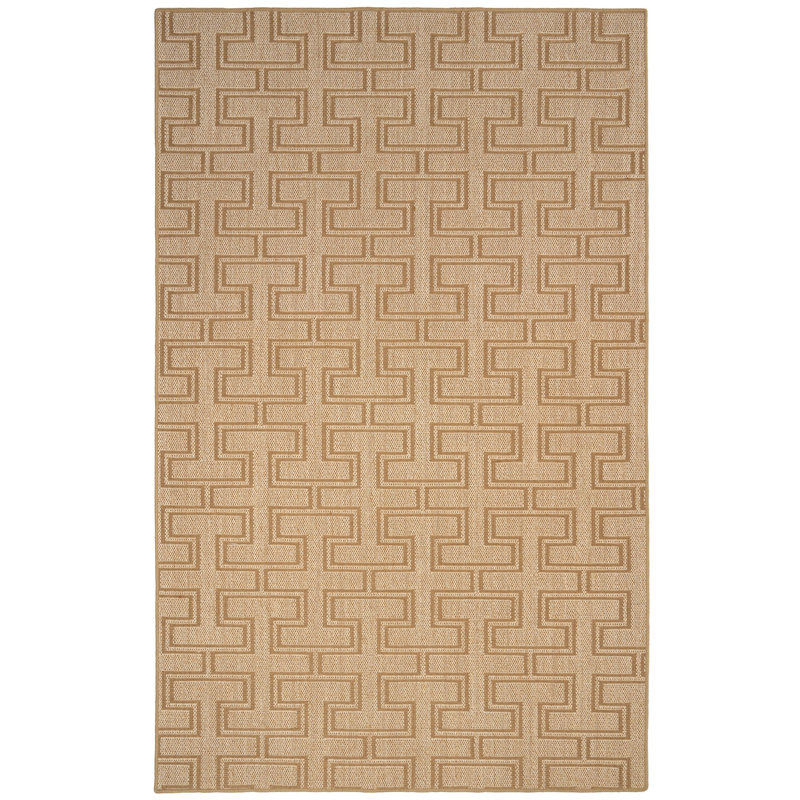 Jute/Sisal Geometric Indoor Rug, Rectangle 3' x 5'