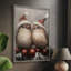 Art des Fêtes de Noël - Série 2 - CECVI, reproduction encadrée - bois massif-328020007