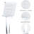 High Shower Faucet - 6 Spray Settings, Smart Switch, Square Mounting Handheld In Powerful Force, Modes, Detachable, Wall Mounted