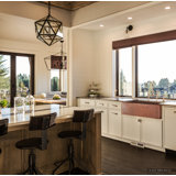 Luxury Heavy 12-Gauge Copper Farmhouse Sink, Includes Accessories, Flat Front