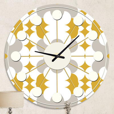Retro Abstract Design XIII - Mid-Century Modern wall clock