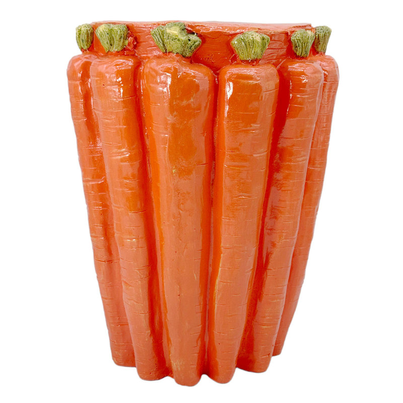 Carrot Stool Polyresin Side Table 18"
