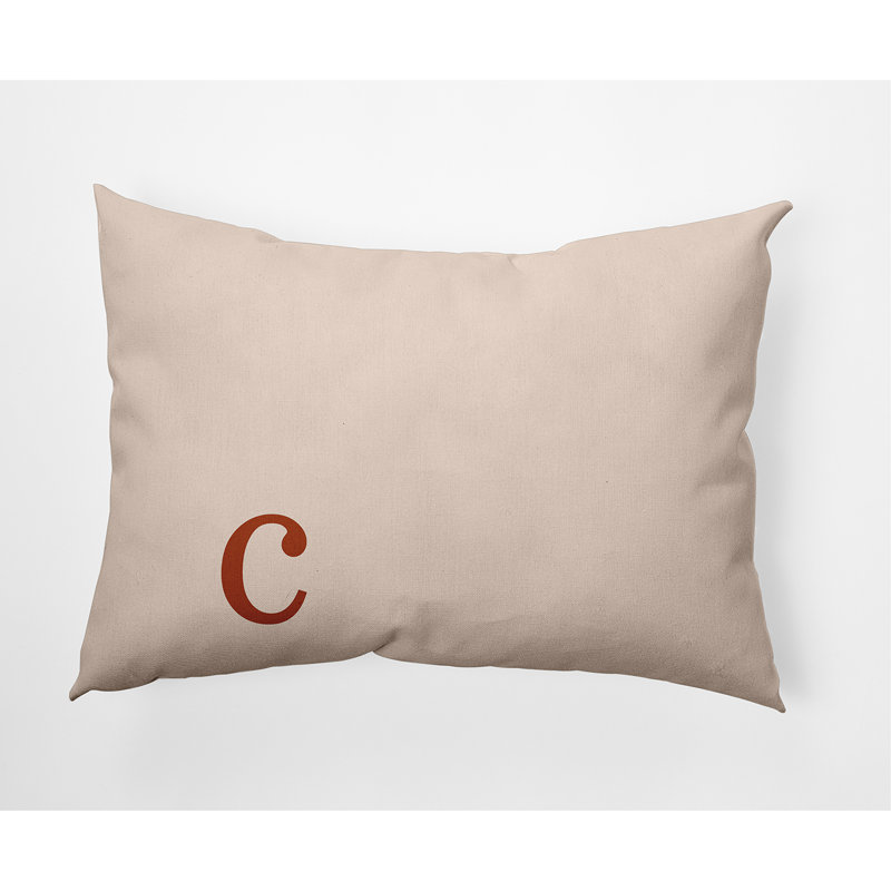 Coussin lombaire rectangulaire intérieur / extérieur Polyfill, Terre de Sienne