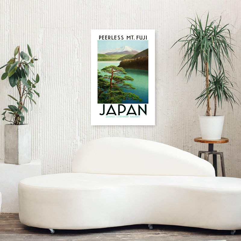 Reproduction d'art mural des années 30 du Japon, H 36 po x l 24 po