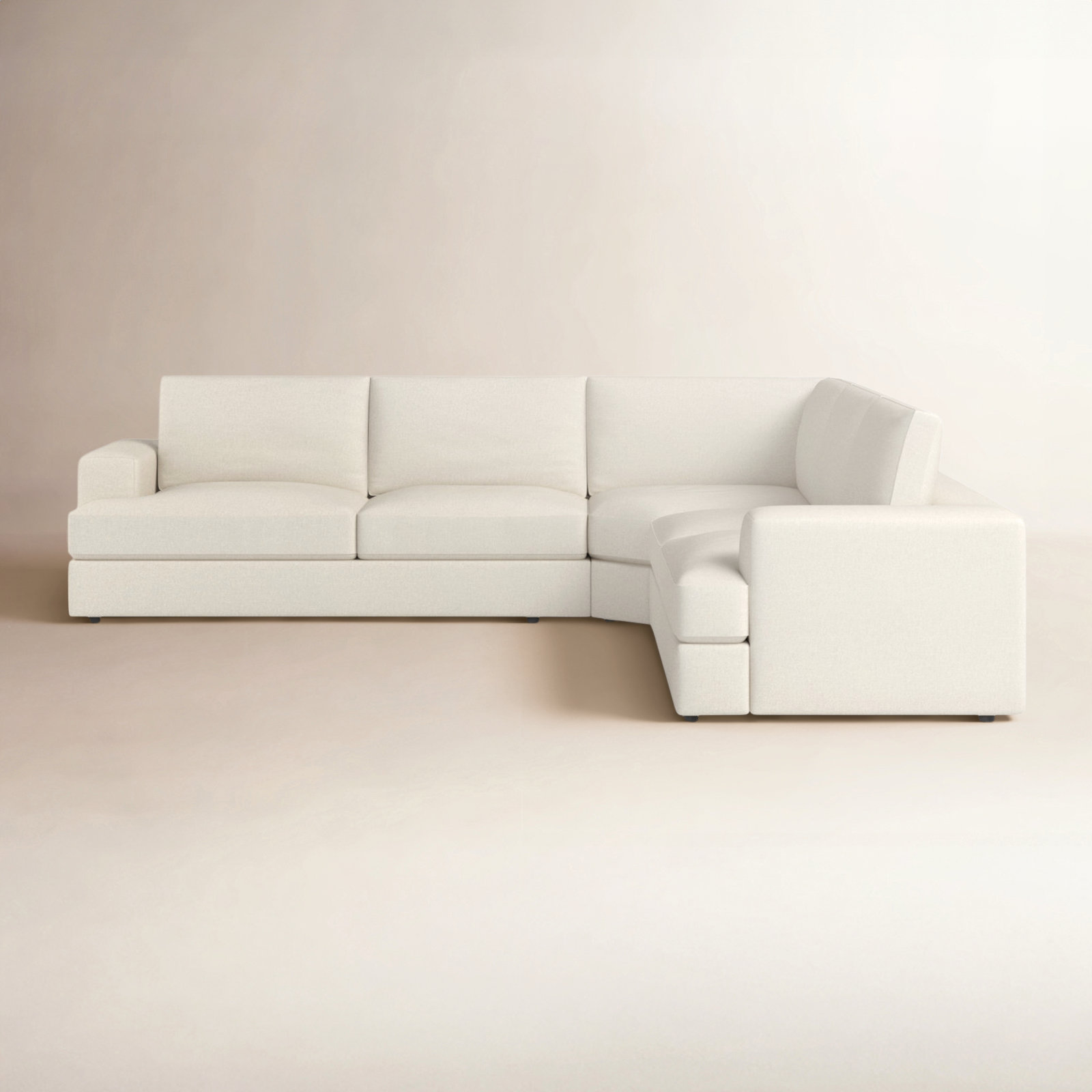 Cayden Sectional, Conversation Pearl Basketweave