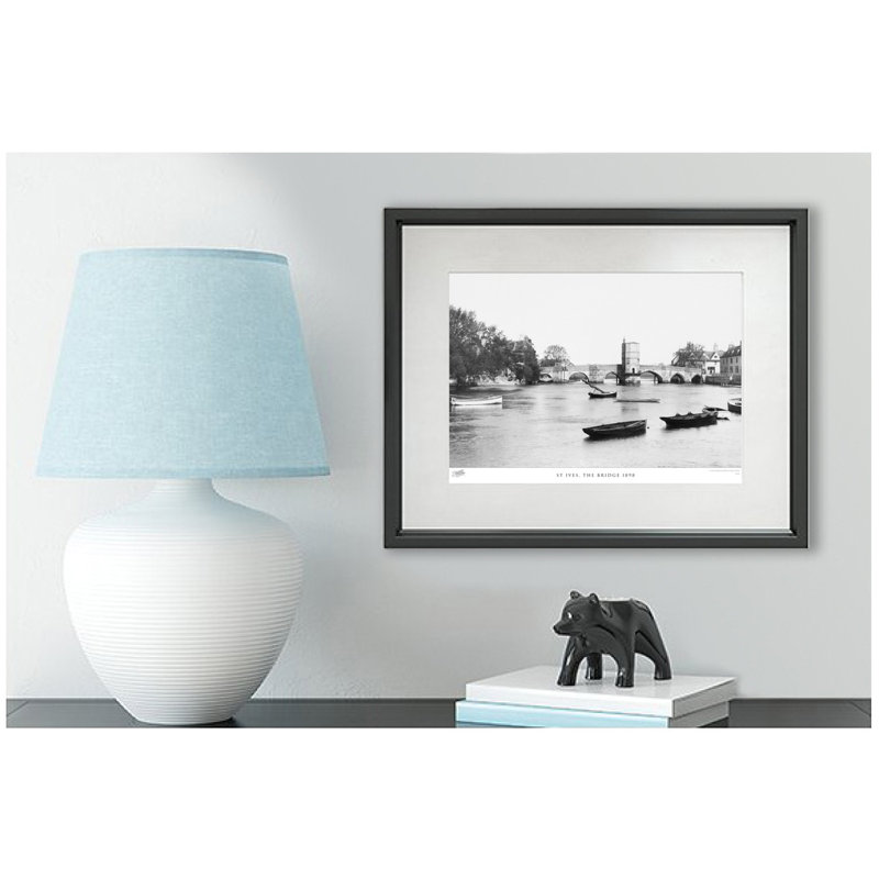 St Ives, The Bridge 1898 by Francis Frith - Single Picture Frame Print, 45cm H x 60cm W x 2.3cm D