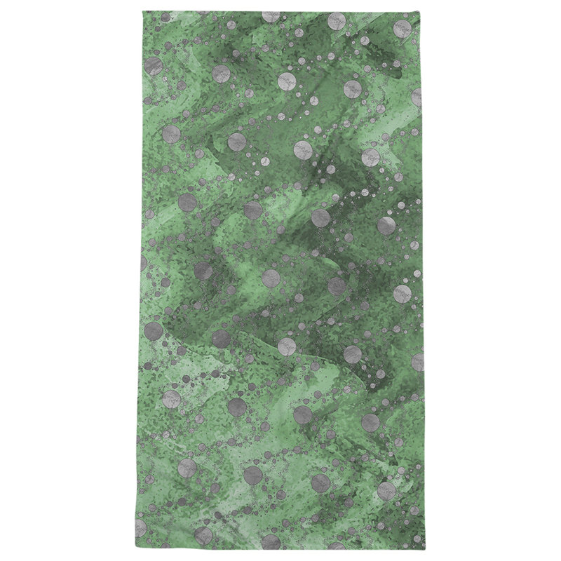 Katelyn Elizabeth Cotton Blend Bath Towel, Green