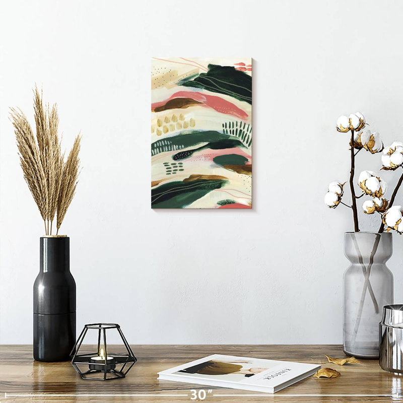 Motif abstrait Avery Tropical Flow II, H 12 po x l 8 po