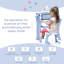 Kids 3 Piece Specialty Play Or Activity Table and Chair Set
