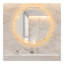 Miroir rond de salle de bain à DEL - températures de couleur réglables et conception antibuée, fixation murale-112697031