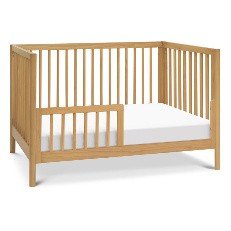 Honey Oak 3-in-1 Convertible Crib with Adjustable Heights