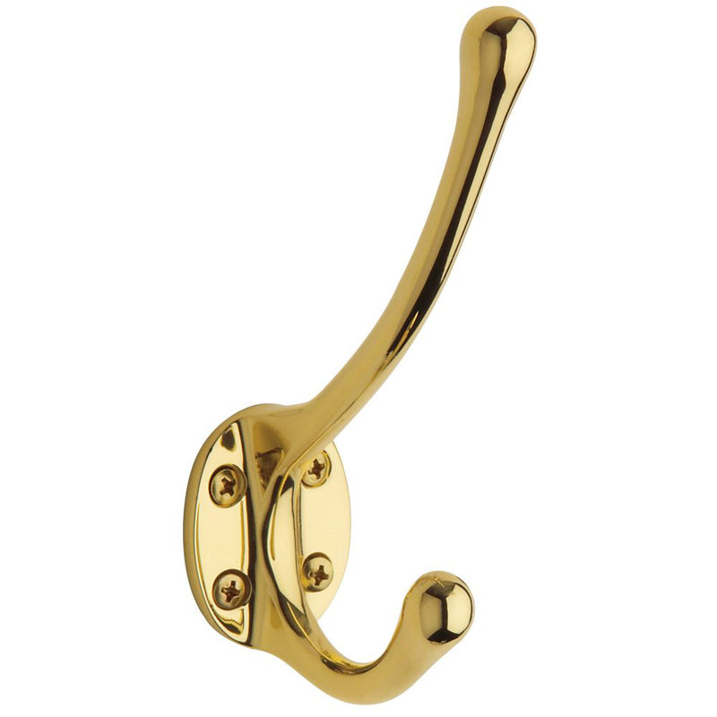 Costume Wall Hook, Lifetime Brass