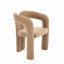 Chaise d'appoint / de salle à manger rembourrée en velours de conception contemporaine avec mousse à haute densité et pieds en bois, ensemble de 2 (Teddy chameau)-2026967066