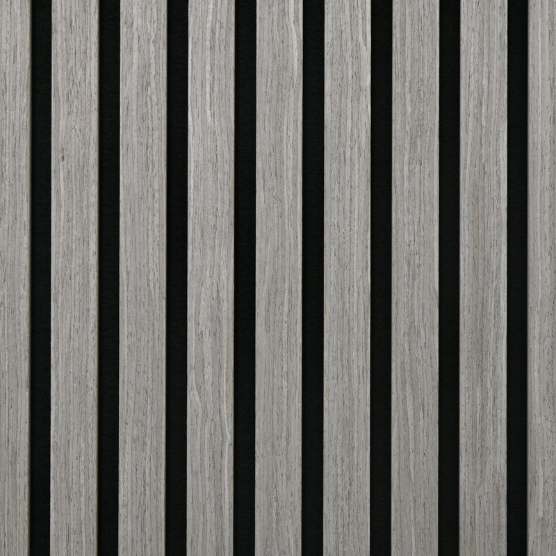 Panneaux muraux 24 po x 3 po en faux bois - Gris insonorisant pour une meilleure expérience 24 po, salle de bain relaxante