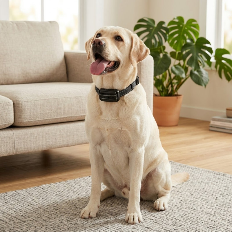 Ensemble de confinement sans fil conçu pour 2 chiens, comprenant deux receveurs de collier imperméables et rechargeables, finition noire élégante