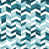 Bleu sarcelle / blanc