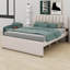 Lit plateforme tapissier avec lit gigogne-347072624-441221877