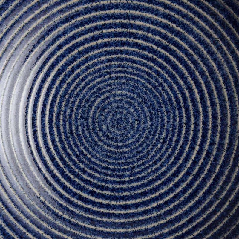 Denby Studio Blue Cobalt Medium Ridged Bowl, Cobalt Blue