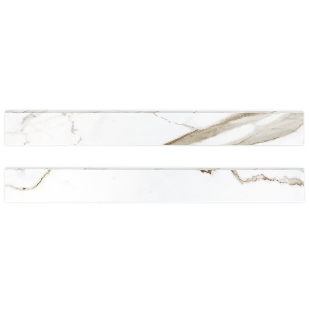 Palazza 3 in. x 24 in. Matte Porcelain Bullnose Tile Trim Ackland 