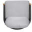Fauteuil club d'extérieur Grotta, corde gris foncé avec coussin gris-851329972