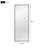 Metal Rectangle Black Full Length Wall Mirror Freestanding Mirror with Stand
