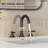 Widespread Bathroom Faucet 3 Hole, 2-Handle Bathroom Sink Faucet-130372820