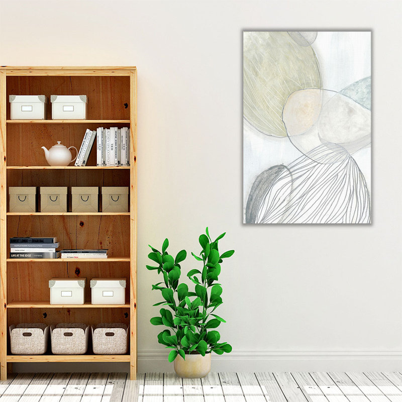 Sea Pebbles I - reproduction d'art sur toile, H 30 po x l 20 po