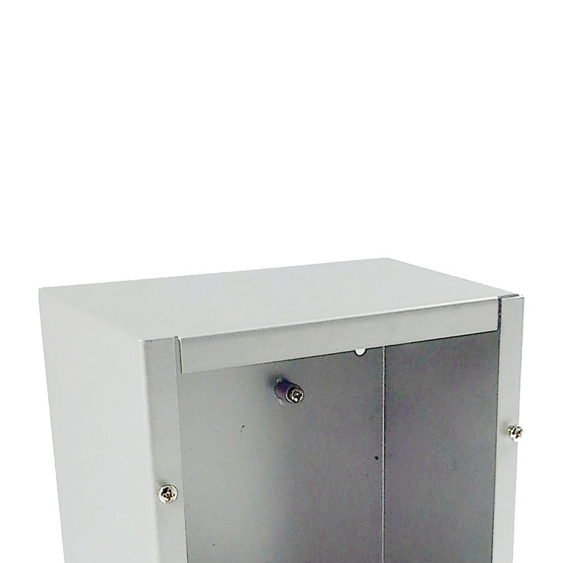 Boîte de jonction en tôle avec couvercle à vis, 6 x 8 x 4 po