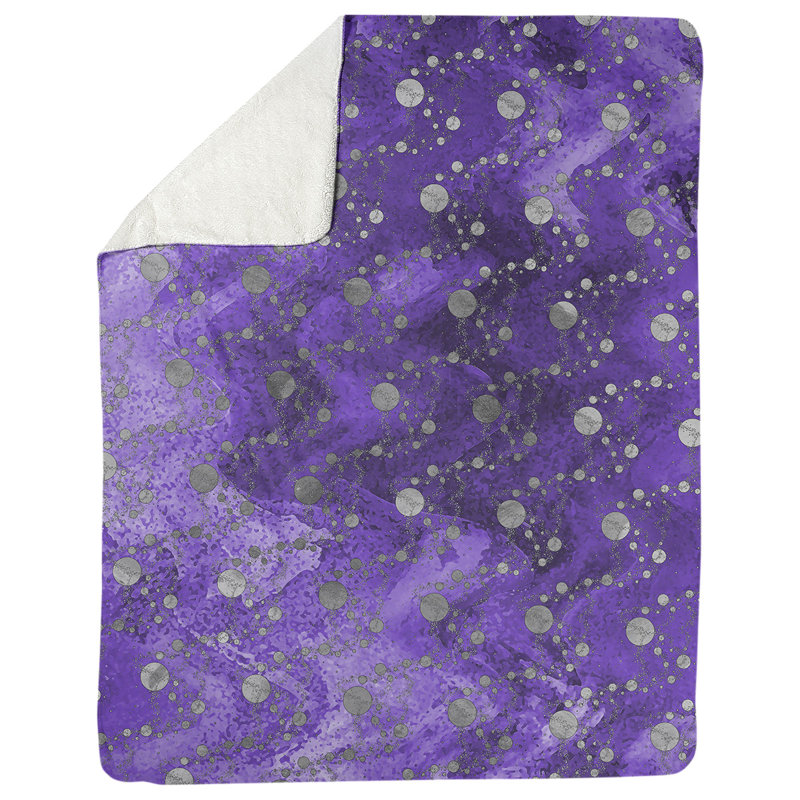 Couverture à étoiles Katelyn Elizabeth, l 52,5 po x L 62,5 po, Mauve