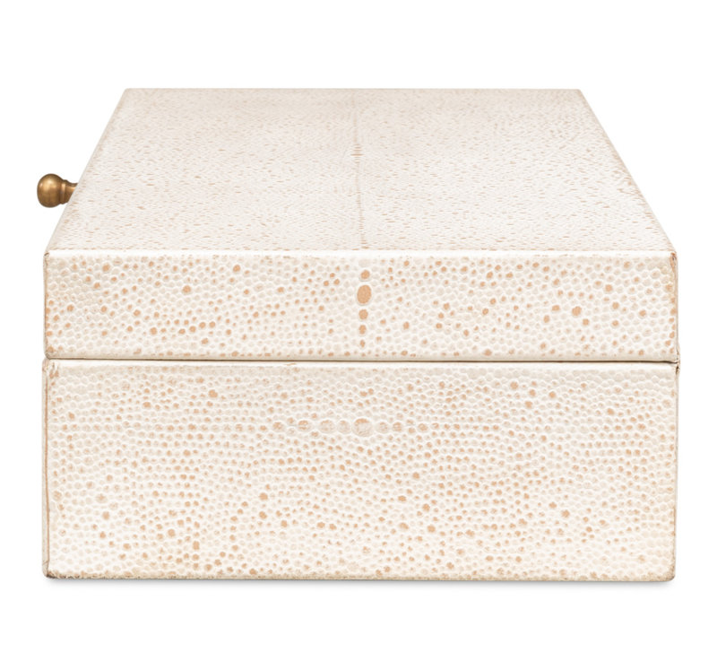 Gatsburg Handmade Decorative Box, White